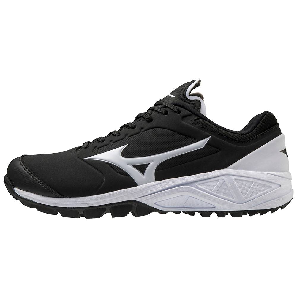 Zapatos Para Beisbol Mizuno Dominant 3 All Surface Turf Para Mujer Negros/Blancos 7205483-BE